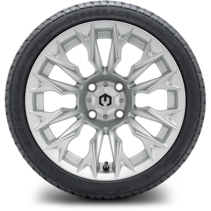 MODZ® 14" Falcon Silver Wheels & Street Tires Combo