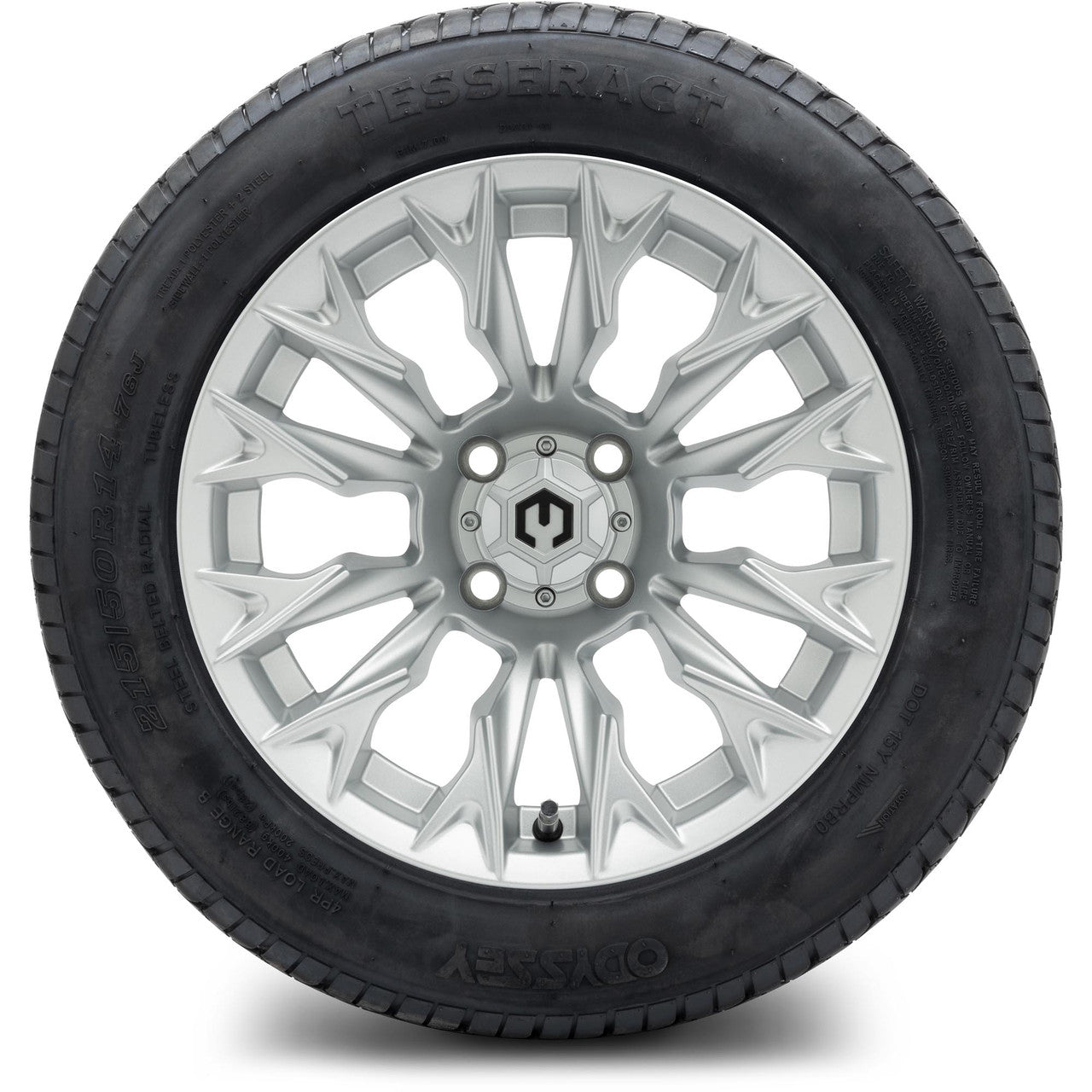 MODZ® 14" Falcon Silver Wheels & Street Tires Combo