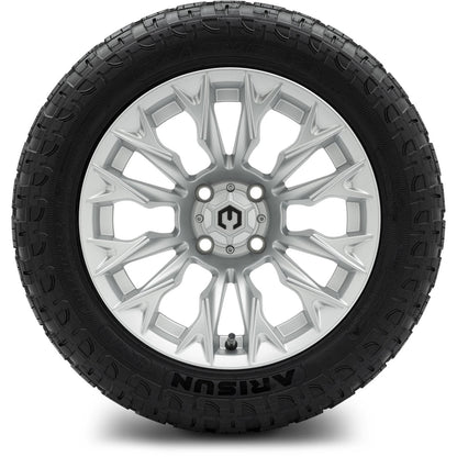 MODZ® 14" Falcon Silver Wheels & Off-Road Tires Combo