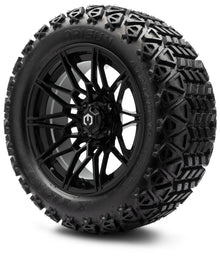 MODZ® 14" Galaxy Glossy Black Wheels & Off-Road Tires Combo