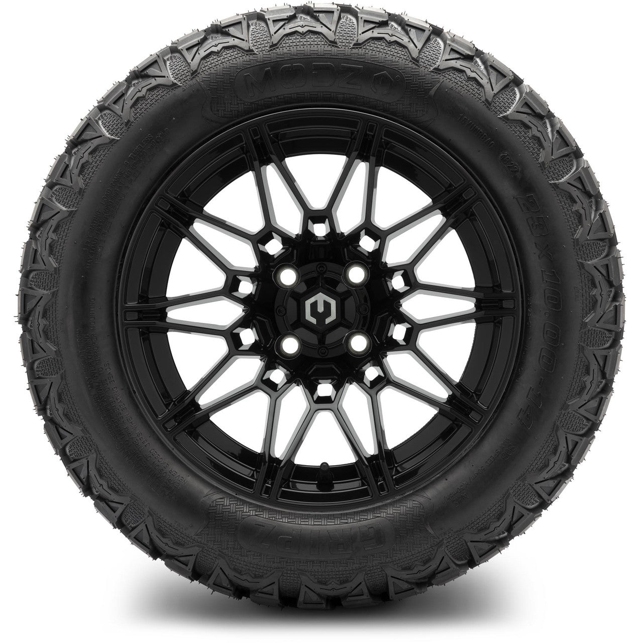 MODZ® 14" Galaxy Glossy Black Wheels & Off-Road Tires Combo