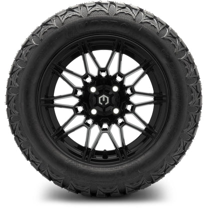 MODZ® 14" Galaxy Glossy Black Wheels & Off-Road Tires Combo