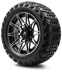 MODZ® 14" Galaxy Machined Black Wheels & Off-Road Tires Combo