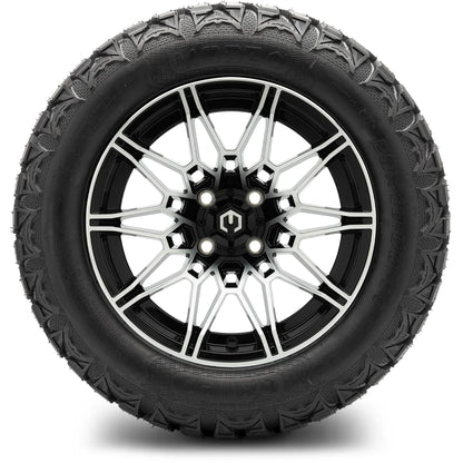 MODZ® 14" Galaxy Machined Black Wheels & Off-Road Tires Combo