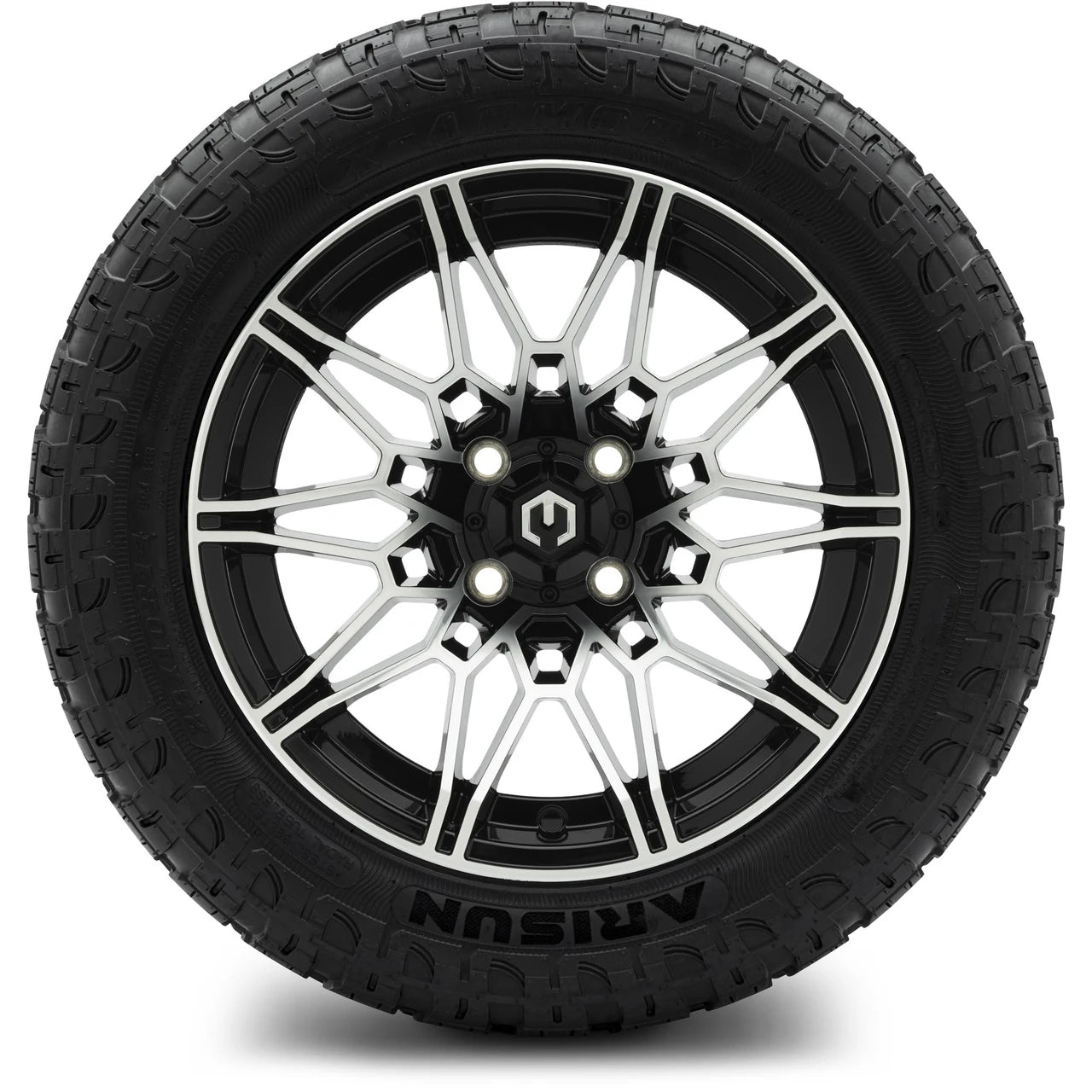 MODZ® 14" Galaxy Machined Black Wheels & Off-Road Tires Combo