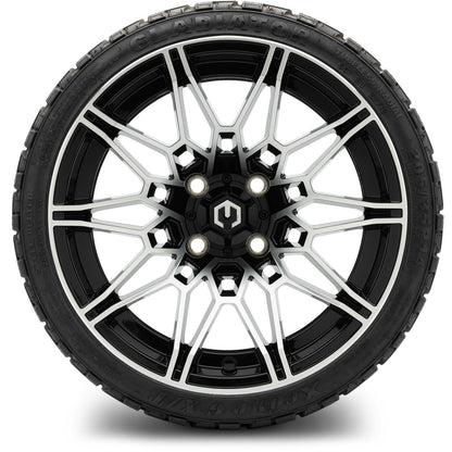 MODZ® 14" Galaxy Machined Black Wheels & Off-Road Tires Combo