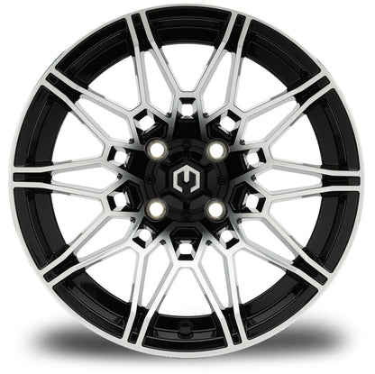 MODZ® Galaxy Machined Black 14" Golf Cart Wheel