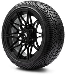 MODZ® 14" Galaxy Matte Black Wheels & Street Tires Combo