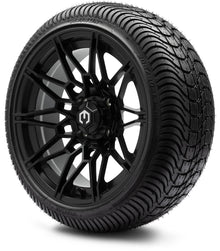 MODZ® 14" Galaxy Matte Black Wheels & Street Tires Combo