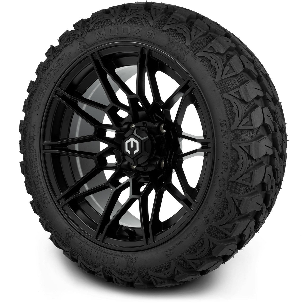 MODZ® 14" Galaxy Matte Black Wheels & Off-Road Tires Combo