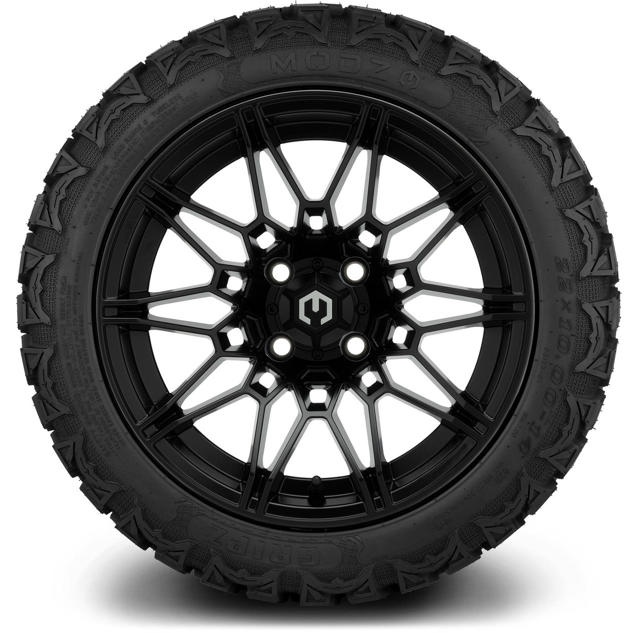 MODZ® 14" Galaxy Matte Black Wheels & Off-Road Tires Combo