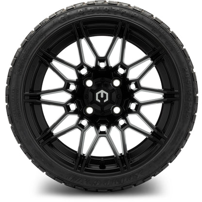 MODZ® 14" Galaxy Matte Black Wheels & Off-Road Tires Combo