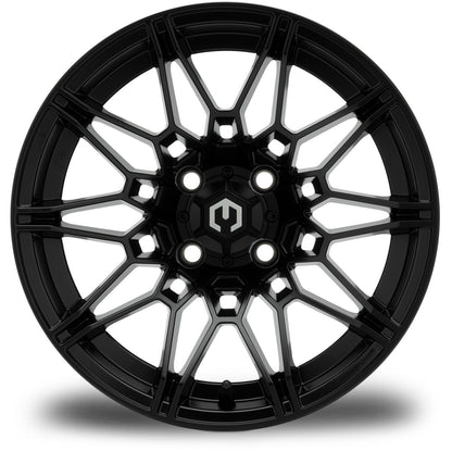 MODZ® Galaxy Matte Black 14" Golf Cart Wheel