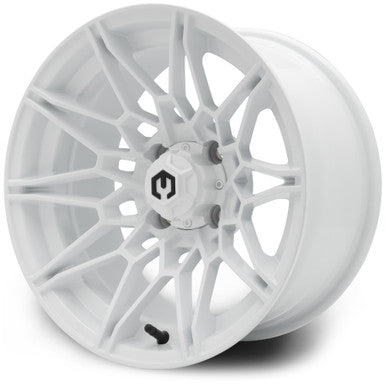 MODZ® Galaxy Glossy White 14" Golf Cart Wheel