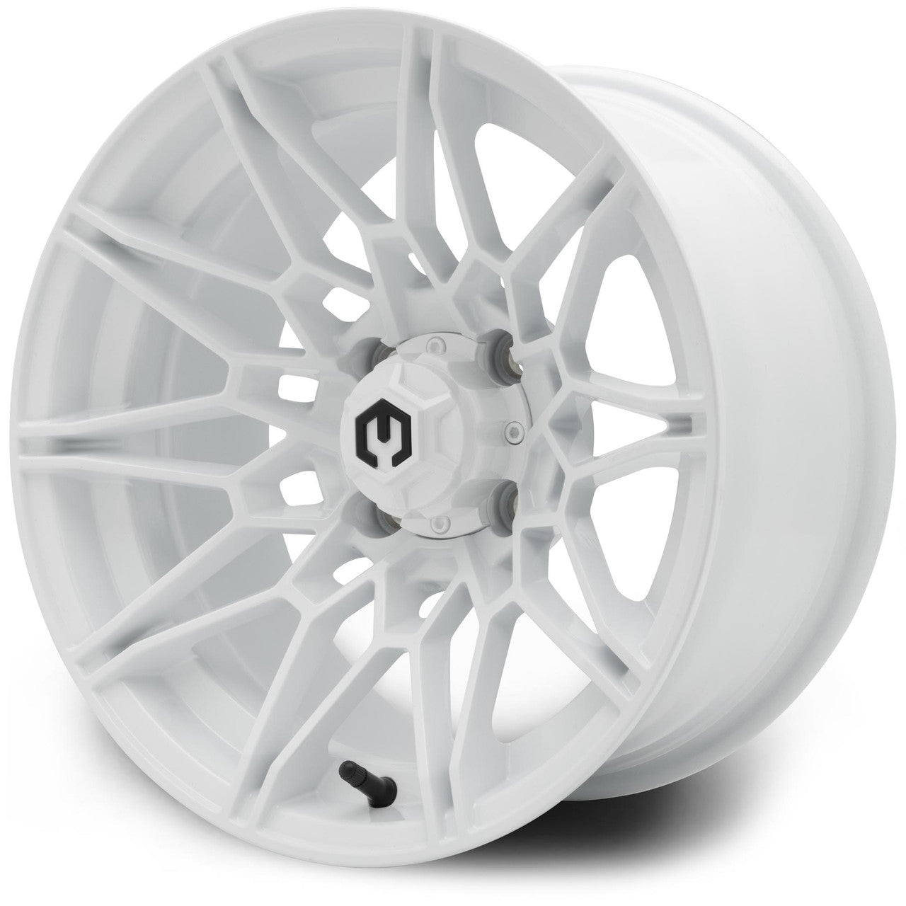 MODZ® Galaxy Glossy White 14" Golf Cart Wheel