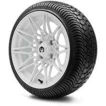 MODZ® 14" Galaxy Glossy White Wheels & Street Tires Combo