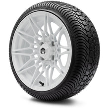 MODZ® 14" Galaxy Glossy White Wheels & Street Tires Combo
