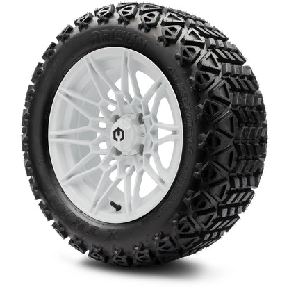 MODZ® 14" Galaxy Glossy White Wheels & Off-Road Tires Combo