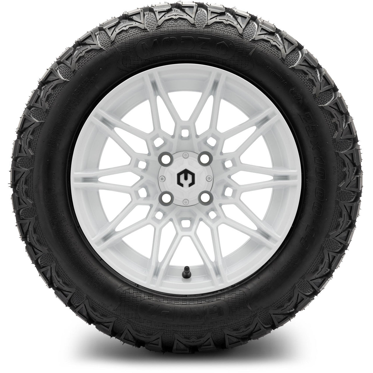 MODZ® 14" Galaxy Glossy White Wheels & Off-Road Tires Combo