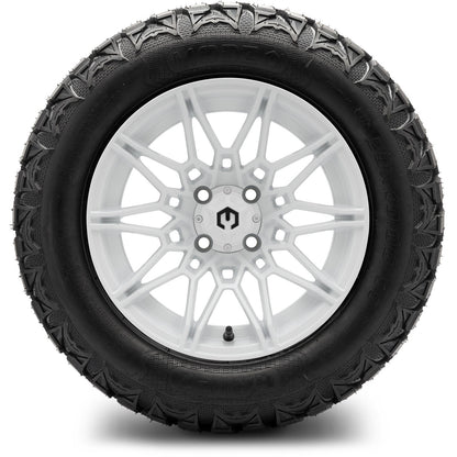 MODZ® 14" Galaxy Glossy White Wheels & Off-Road Tires Combo