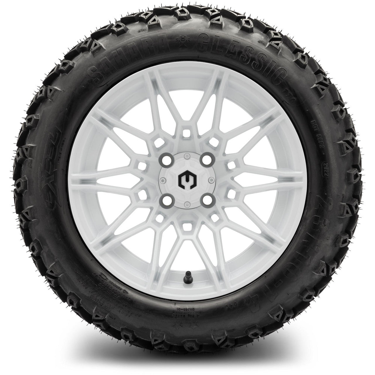 MODZ® 14" Galaxy Glossy White Wheels & Off-Road Tires Combo