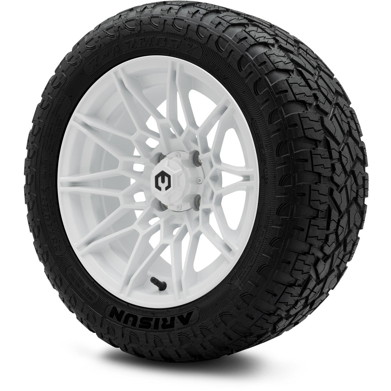 MODZ® 14" Galaxy Glossy White Wheels & Off-Road Tires Combo