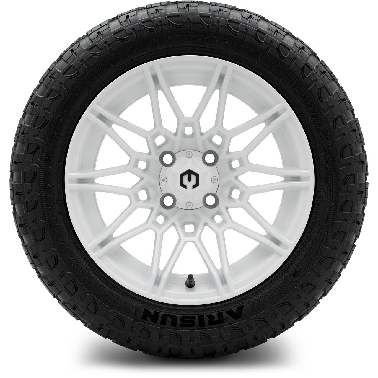 MODZ® 14" Galaxy Glossy White Wheels & Off-Road Tires Combo