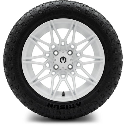 MODZ® 14" Galaxy Glossy White Wheels & Off-Road Tires Combo