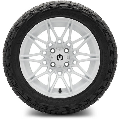 MODZ® 14" Galaxy Glossy White Wheels & Off-Road Tires Combo
