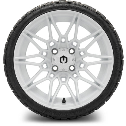 MODZ® 14" Galaxy Glossy White Wheels & Off-Road Tires Combo