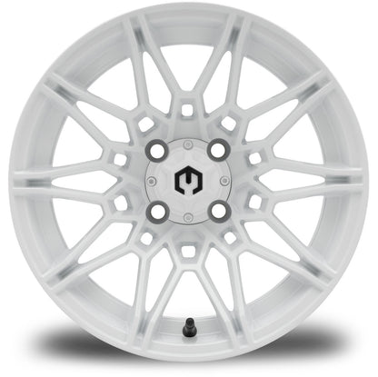 MODZ® Galaxy Glossy White 14" Golf Cart Wheel