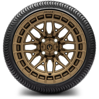 MODZ® 14" Torrent Matte Bronze Wheels & Street Tires Combo