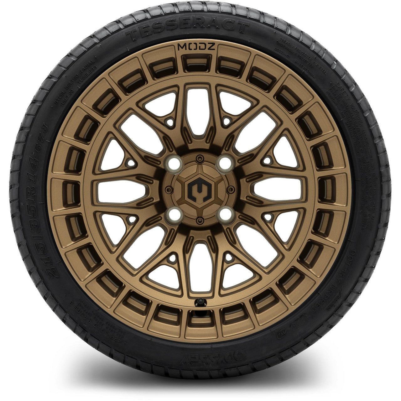 MODZ® 14" Torrent Matte Bronze Wheels & Street Tires Combo