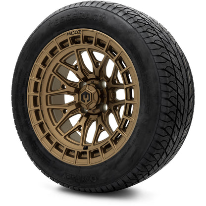 MODZ® 14" Torrent Matte Bronze Wheels & Street Tires Combo