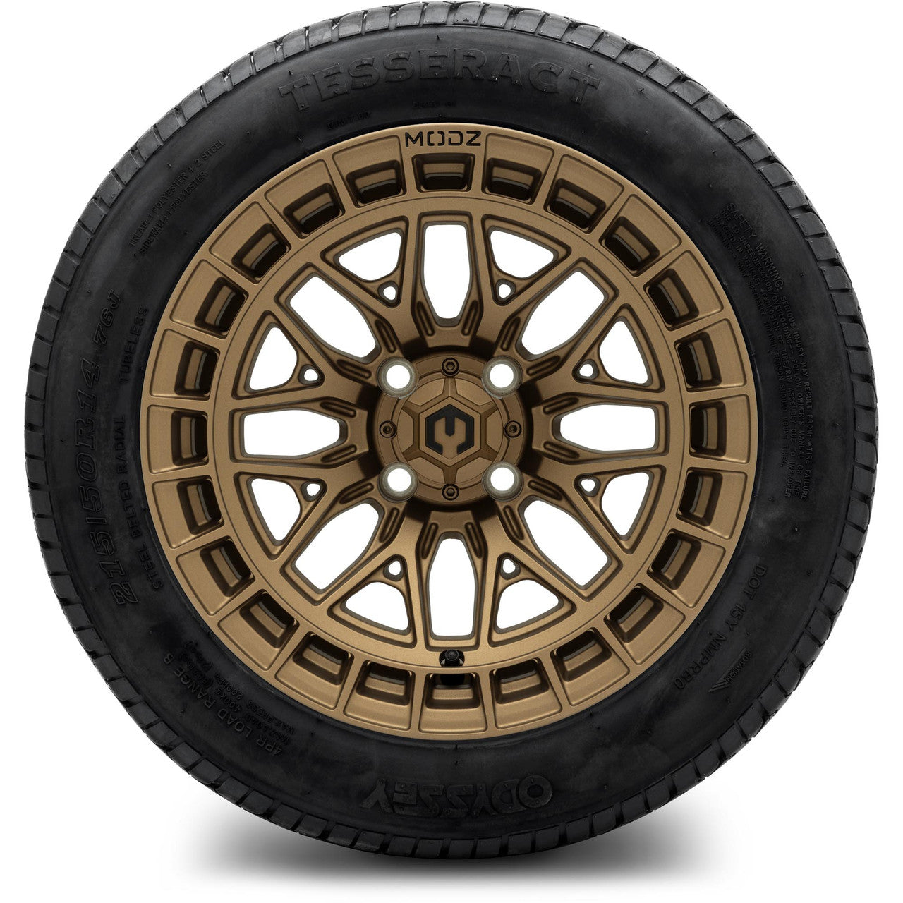 MODZ® 14" Torrent Matte Bronze Wheels & Street Tires Combo