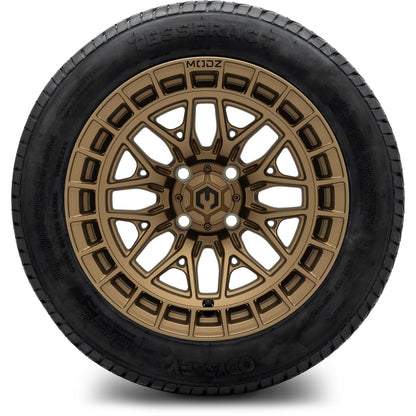 MODZ® 14" Torrent Matte Bronze Wheels & Street Tires Combo