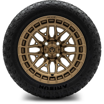 MODZ® 14" Torrent Matte Bronze Wheels & Off-Road Tires Combo
