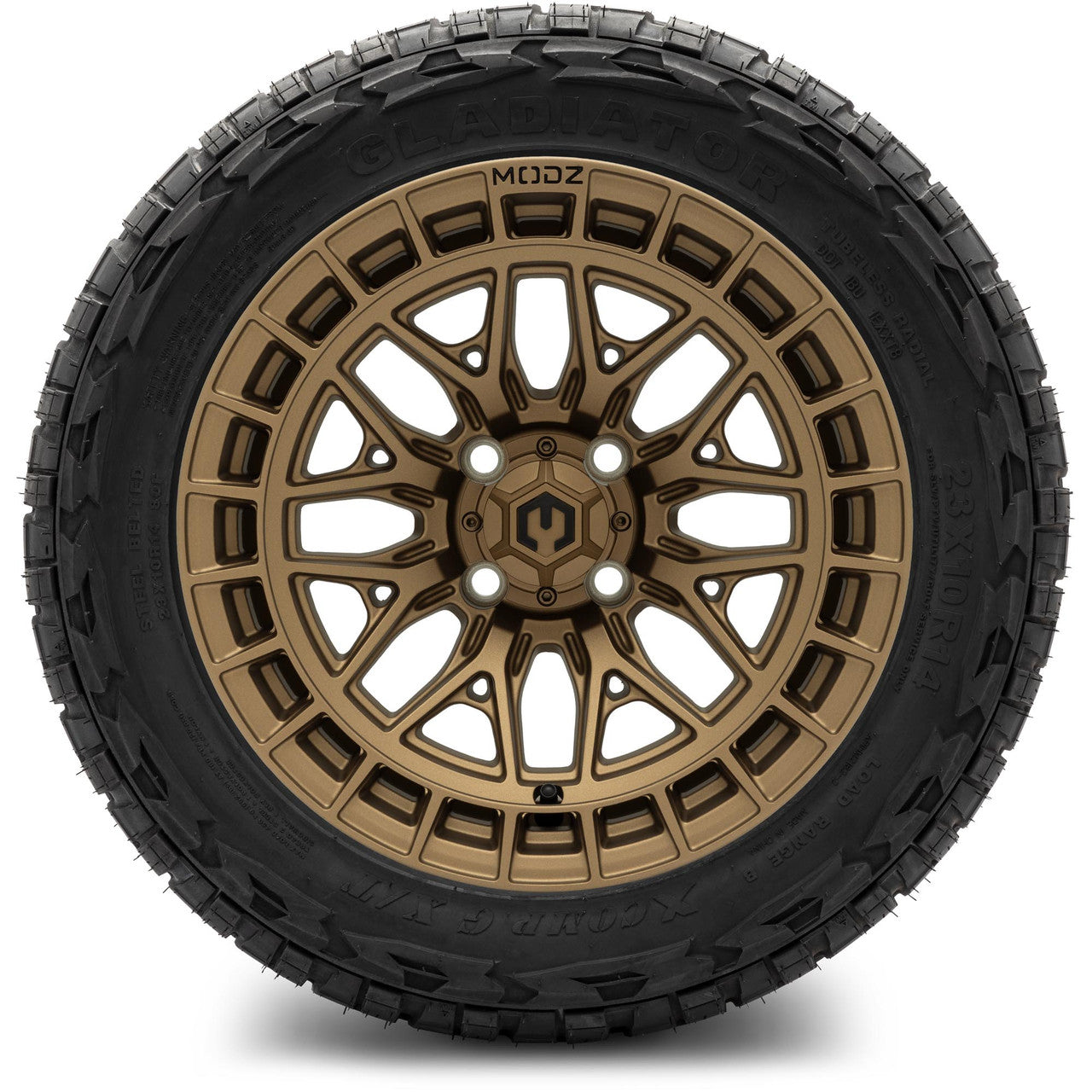 MODZ® 14" Torrent Matte Bronze Wheels & Off-Road Tires Combo