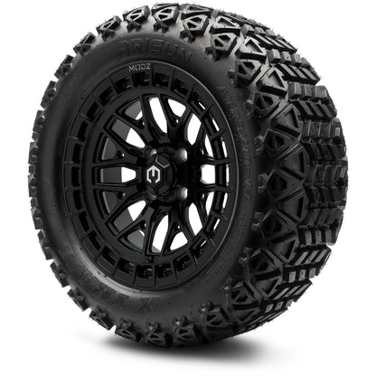 MODZ® 14" Torrent Matte Black Wheels & Off-Road Tires Combo