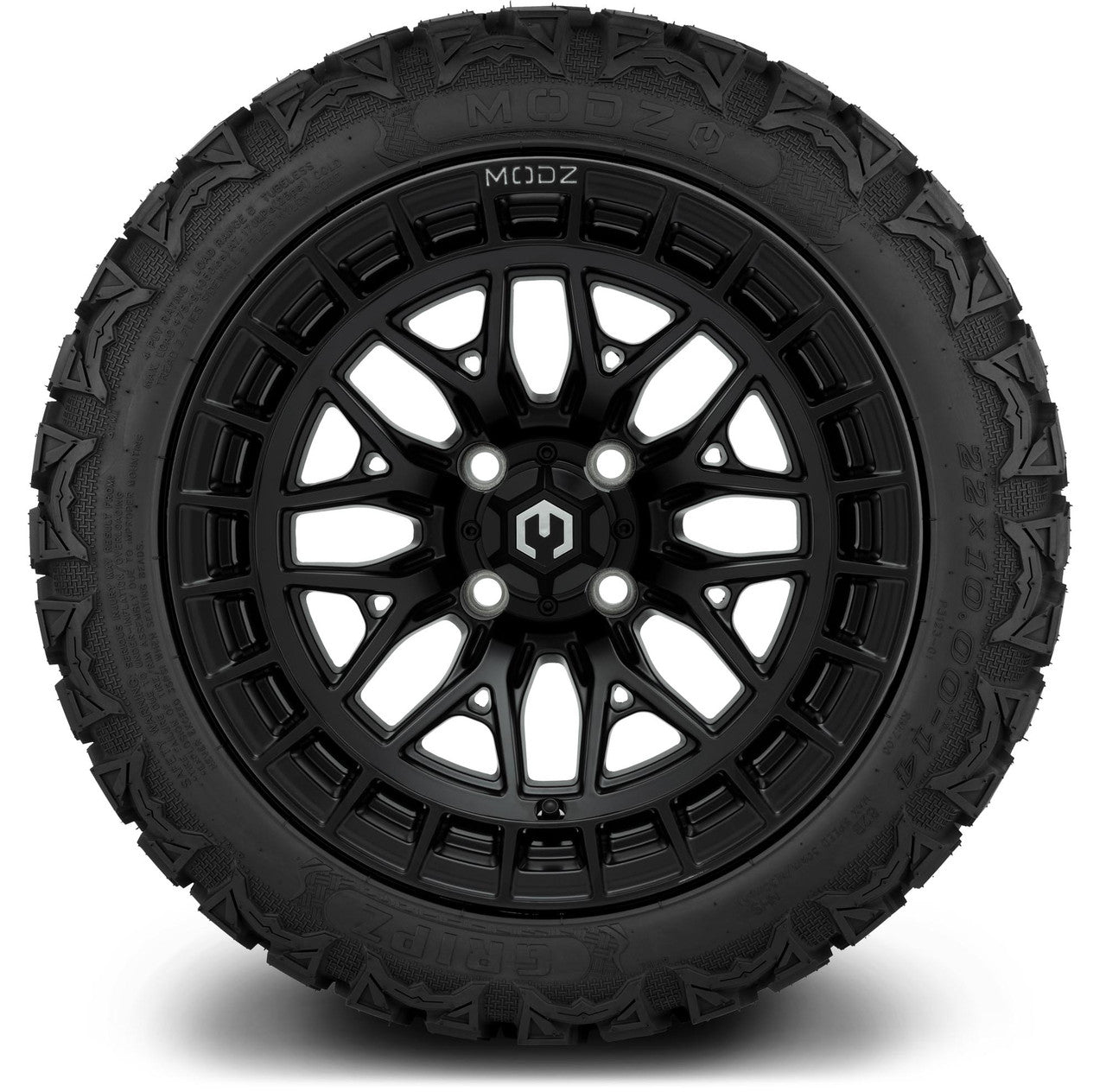 MODZ® 14" Torrent Matte Black Wheels & Off-Road Tires Combo