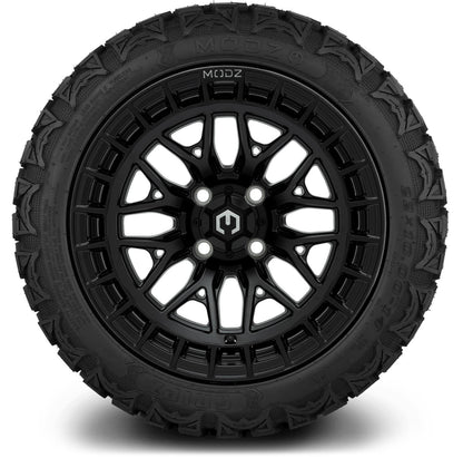 MODZ® 14" Torrent Matte Black Wheels & Off-Road Tires Combo