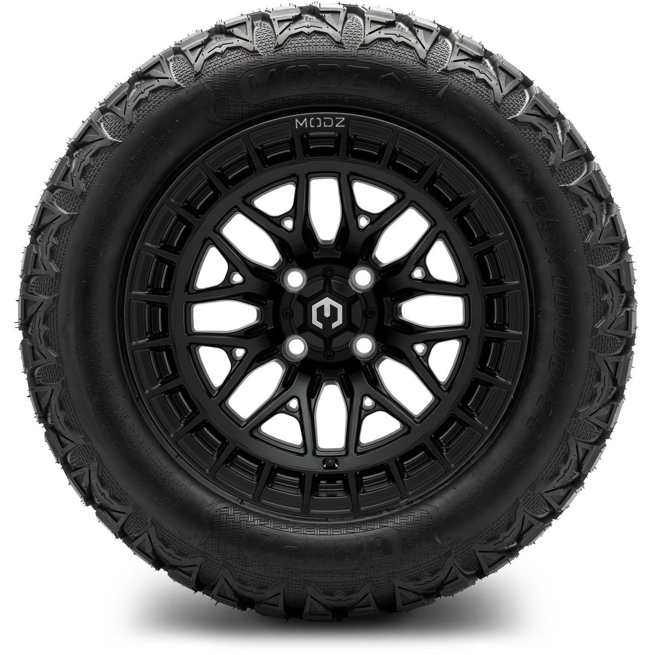 MODZ® 14" Torrent Matte Black Wheels & Off-Road Tires Combo