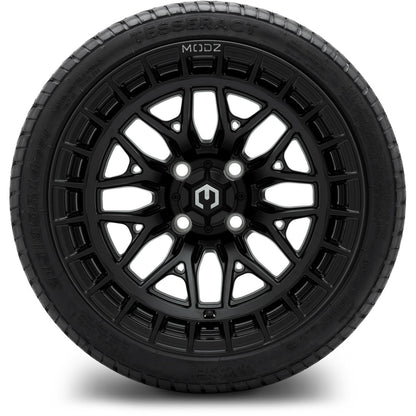 MODZ® 14" Torrent Matte Black Wheels & Street Tires Combo