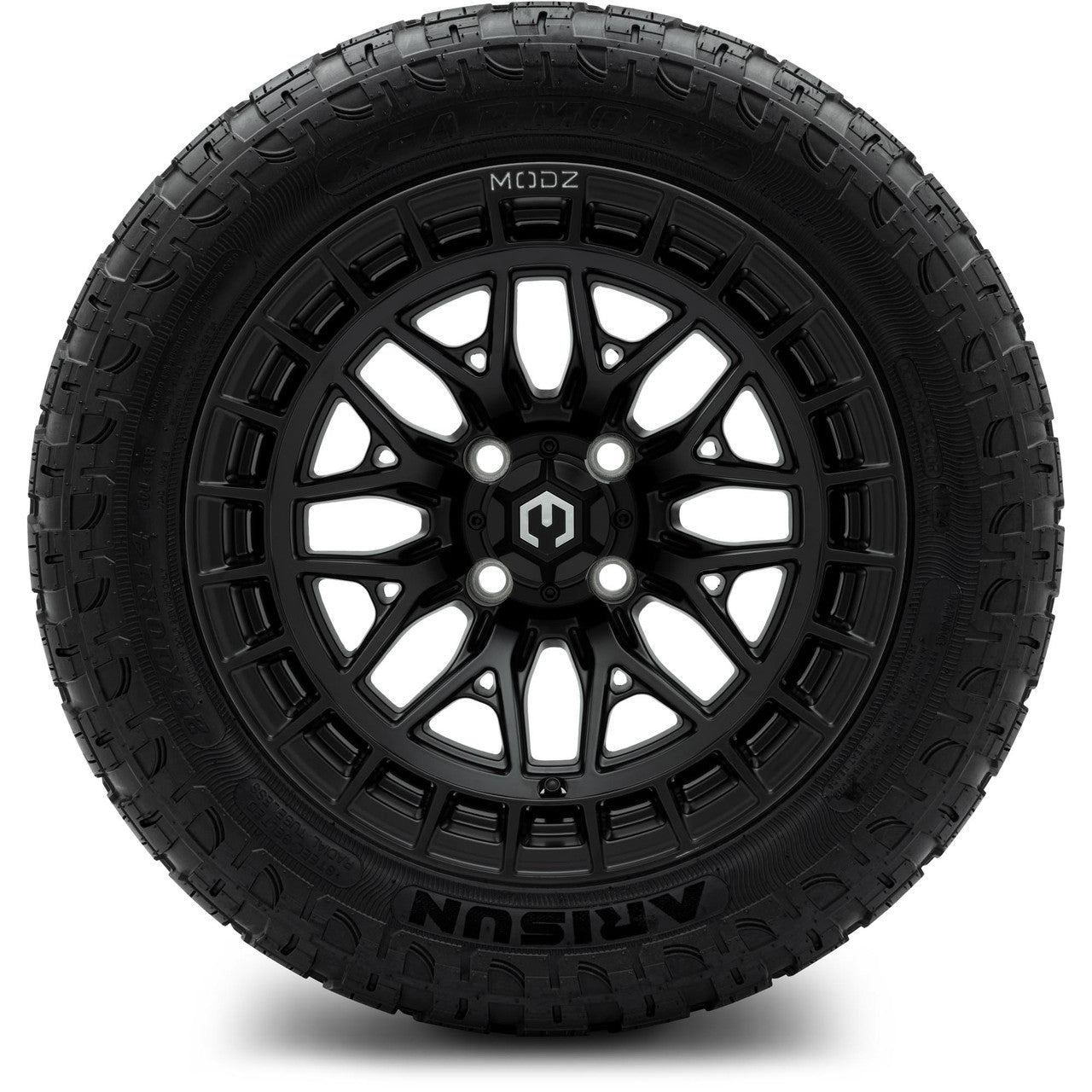 MODZ® 14" Torrent Matte Black Wheels & Off-Road Tires Combo
