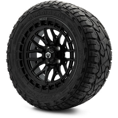 MODZ® 14" Torrent Matte Black Wheels & Off-Road Tires Combo