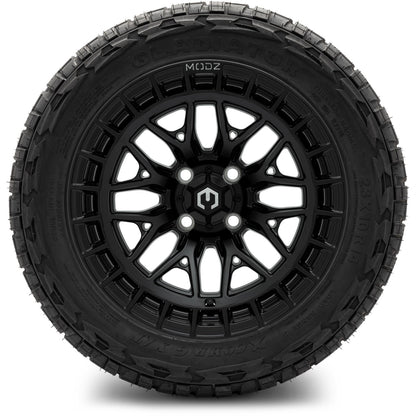 MODZ® 14" Torrent Matte Black Wheels & Off-Road Tires Combo