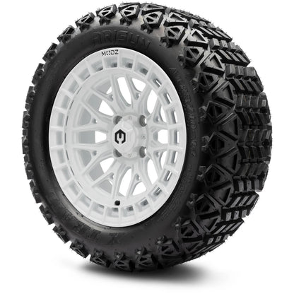 MODZ® 14" Torrent Glossy White Wheels & Off-Road Tires Combo