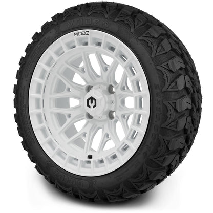 MODZ® 14" Torrent Glossy White Wheels & Off-Road Tires Combo
