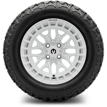 MODZ® 14" Torrent Glossy White Wheels & Off-Road Tires Combo