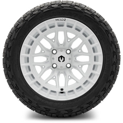 MODZ® 14" Torrent Glossy White Wheels & Off-Road Tires Combo
